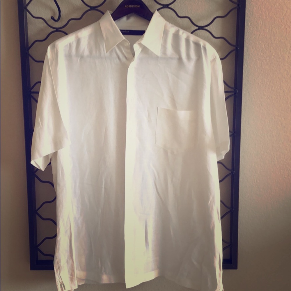 Perry Ellis 100% linen shirt